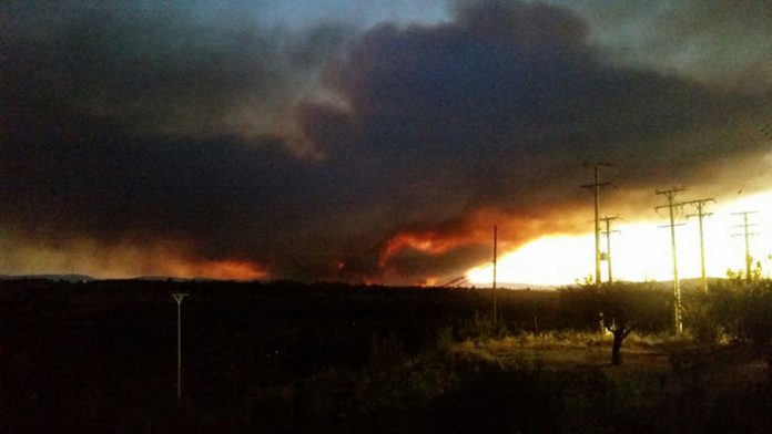 Incendio Cauquenes, Fotografía por LaVozdeCauquenes.