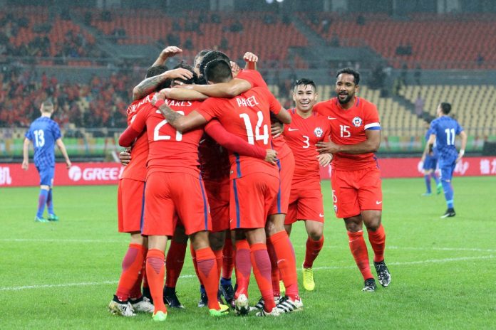 Chile vs. Croacia en China Cup 2017. Fotografía: ANFP.