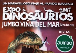 expo dinosaurios afiche cortado